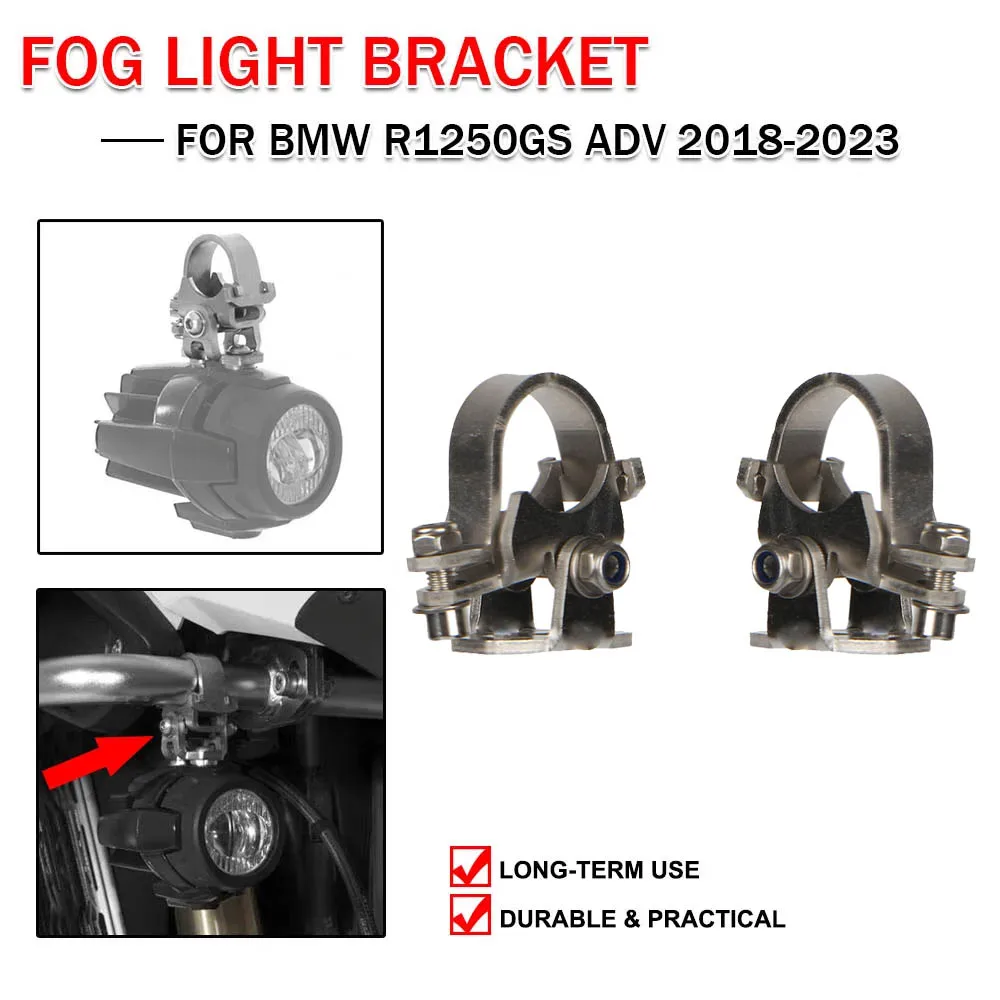 Motorcycle Fog Light Mounting Bracket Holder For BMW F900XR F900R F750GS F800GS 25mm Diameter Crash Bar G 310 GS R 1250GS GS1200