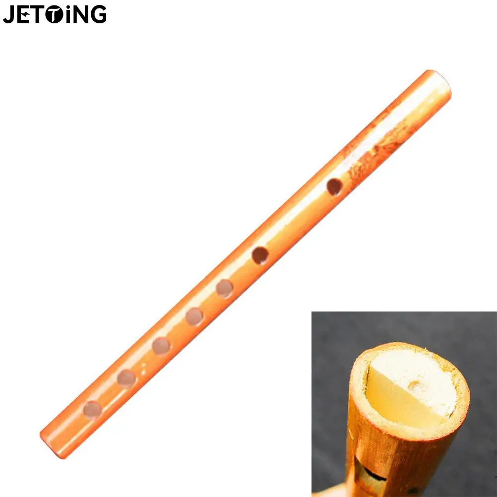 Chinese Traditional 6 Hole Bamboo Flute Clarinet Student Musical Instrument Wood Color