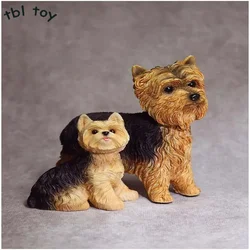 1/6 Scale Yorkshire Terrier Dog Model for 12 Inch Decoration Handicraft Creative Gift Miniatures