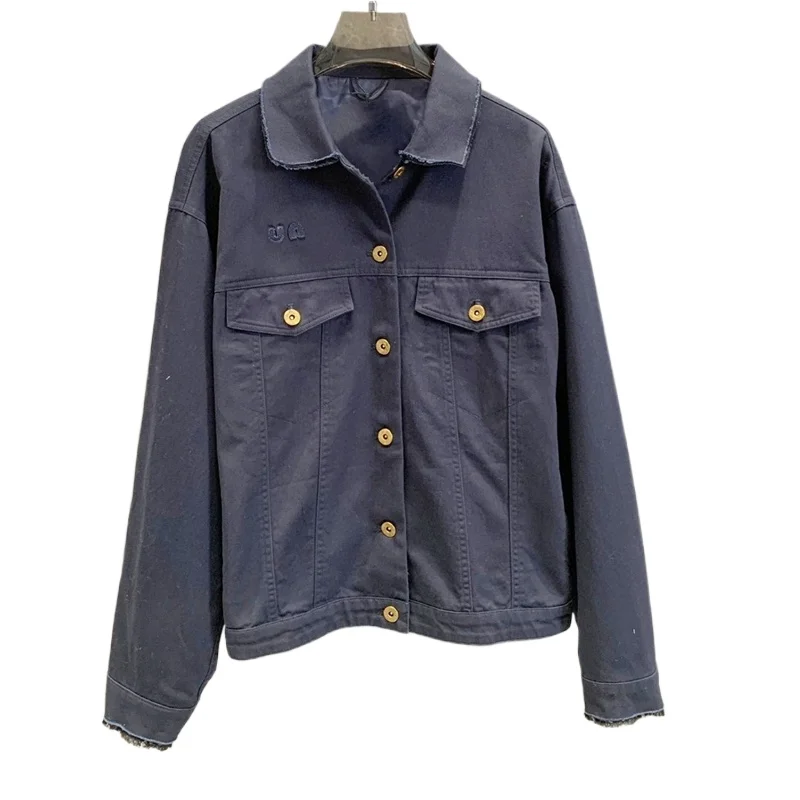 

For Women Jacket Clothing Coat Spring Wear Streetwear U956245 Embroidery Letter Elegant Safari Style Oversize Loose Design 24ss