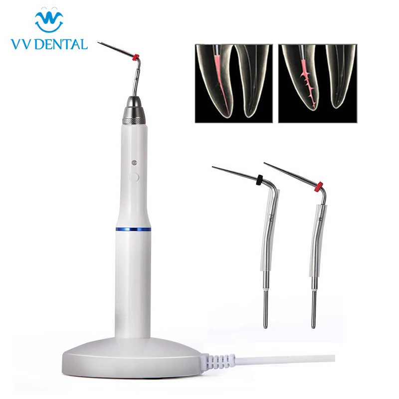 VV Dental Gutta Percha Obturation System Endodontics Root Tool Endo Gutta Dental Heating Pen With 2 Tips Dentistry Equipment