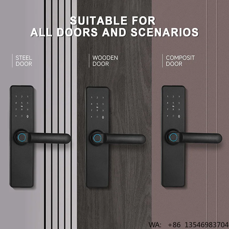 new-design-wifi-tuya-ttlock-app-remote-control-electric-tt-lock-digital-fingerprint-smart-door-handle-locks-with-handle