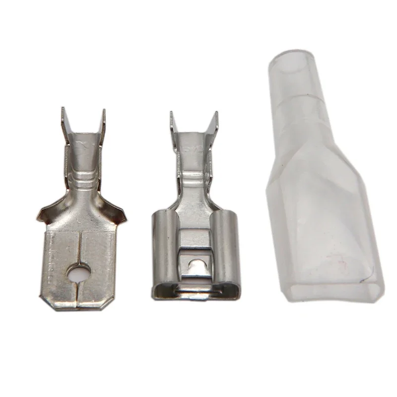 Hook Switch Insert Sheath 6.3/4.8/2.8mm Plug-in Cold Compression Wiring Terminal Wire Connector Male and Female Connector Sets