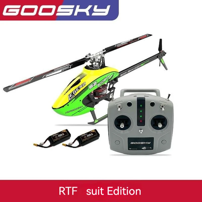 2024 New Goosky S2 Remote-Controlled Helicopter 3d Stunt Aircraft Model With Dual Brushless Direct Drive 6-Channel Boy Toy Gift