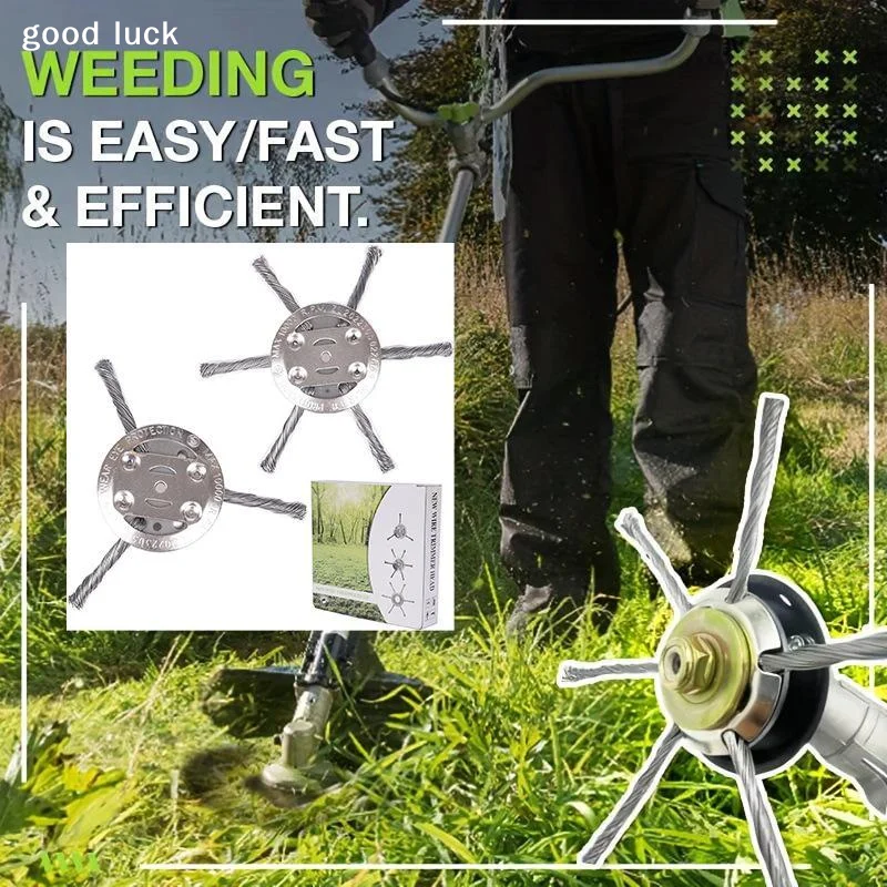AnswerSteel Wire Grass Trimmer Head  New String Trimmer Replacement Head, Wire Weed Trimmer Head Weed Remover Tool