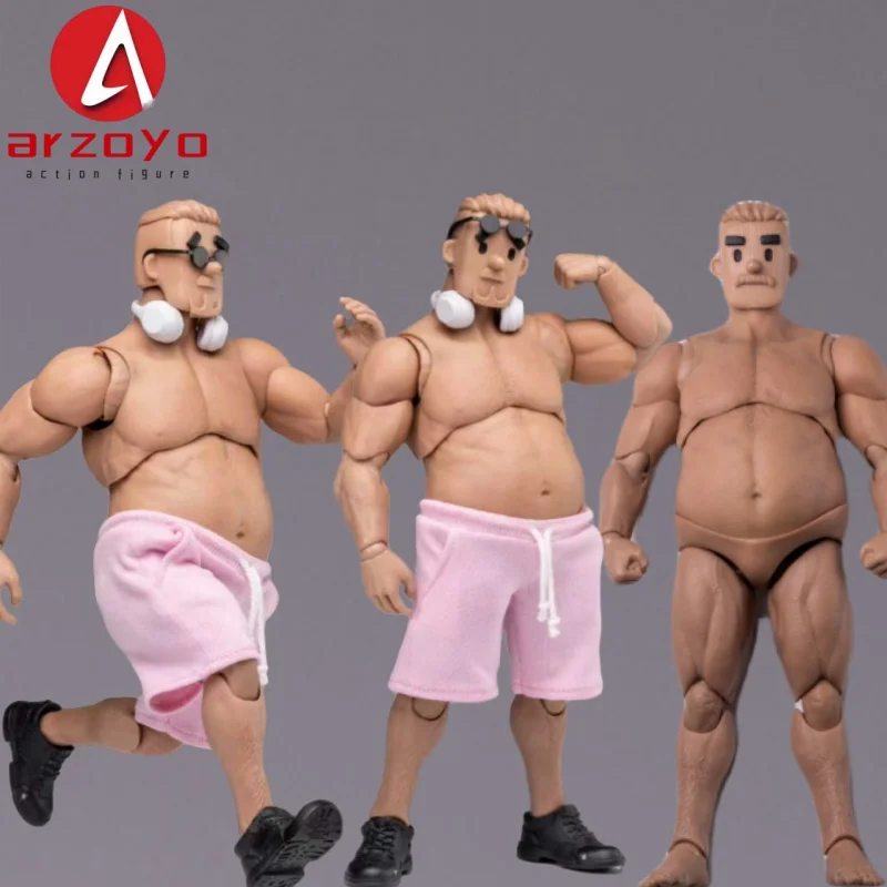 

Notaman NT-03 NT-03S 1/12 Square-headed Fat Male Action Figure Joint Body Doll 6'' Male Soldier Super Flexible Body Model