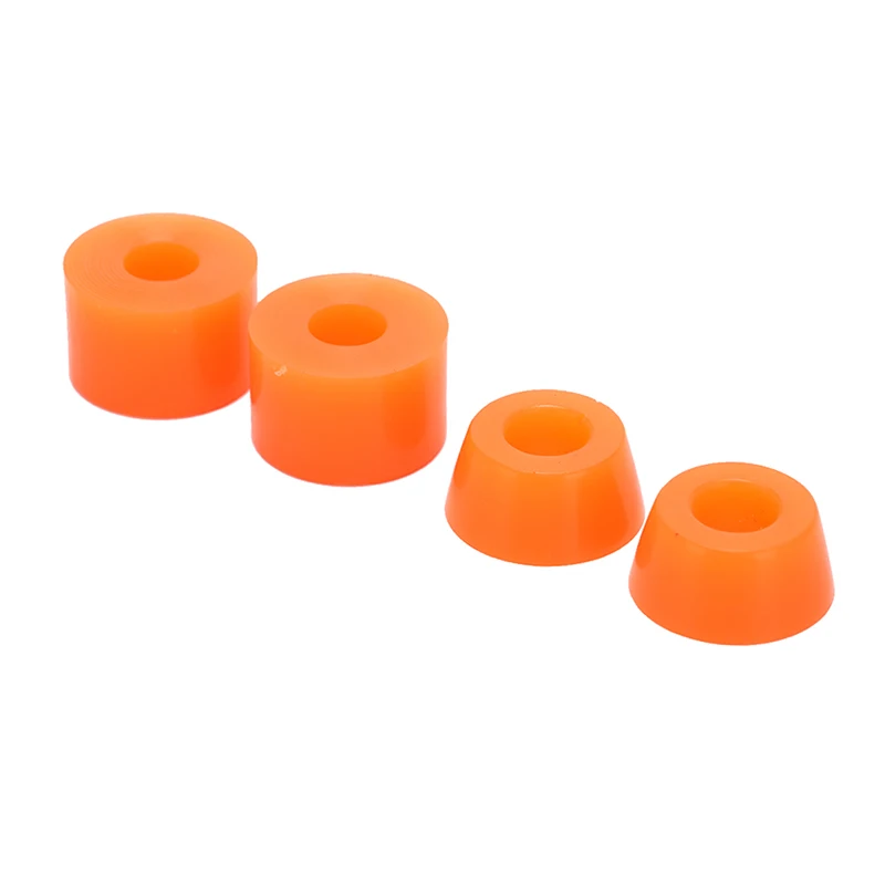 4pcs Skateboard PU Cushion Skateboard Shockproof Wheels Axle Bushings Scooter