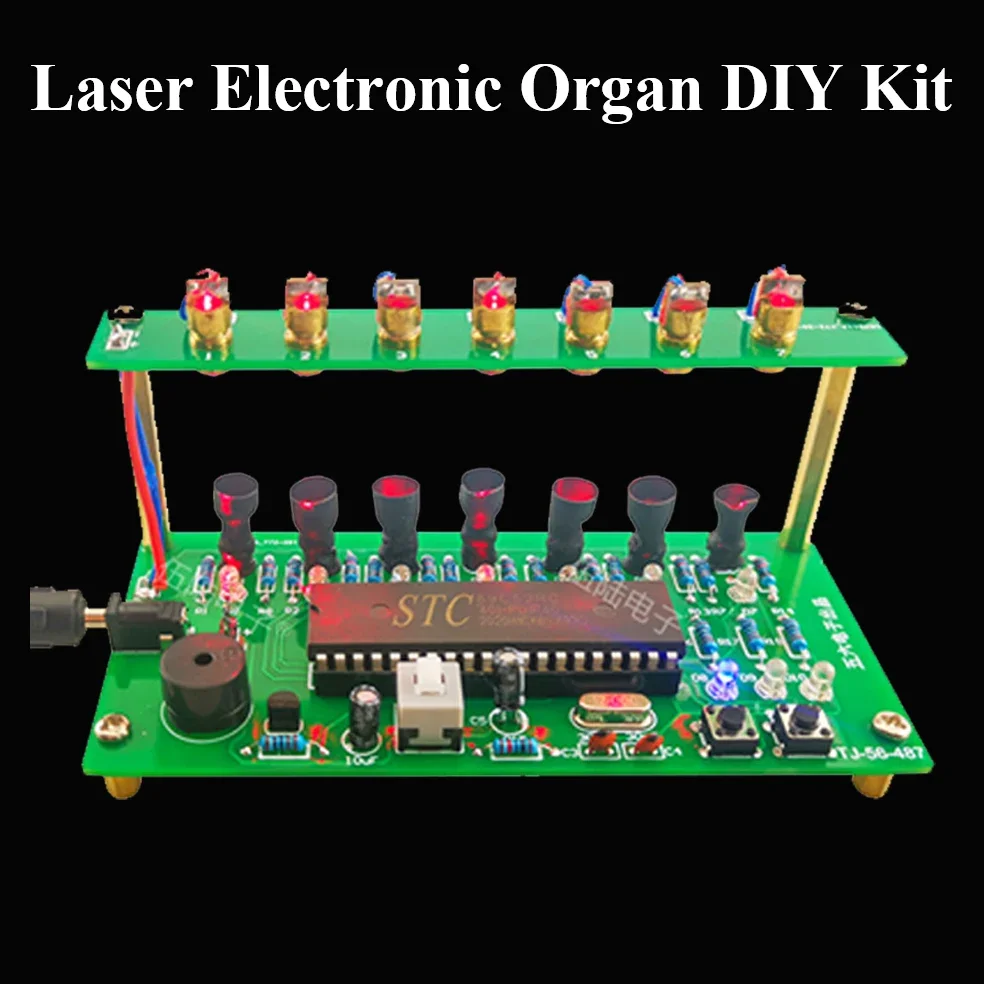 51 Single-chip Laser Electronic Organ DIY Kit Laser Harp Small Production Interesting Loose Parts