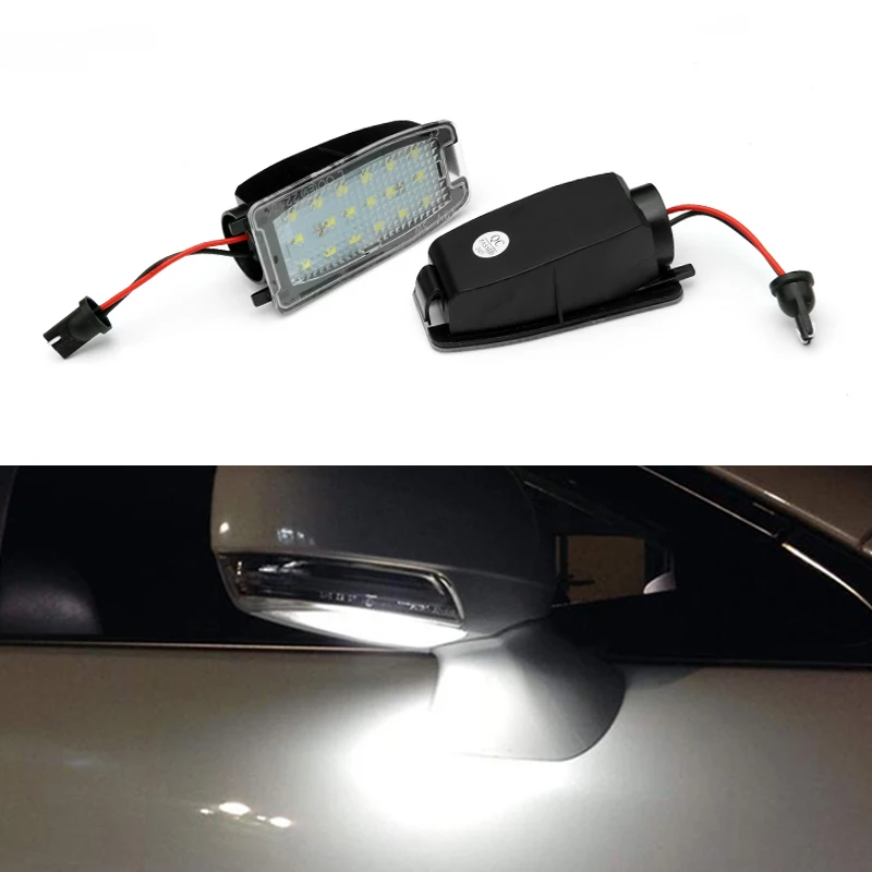 

2Pcs LED Under Side Mirror Puddle Light For Land Rover Discovery Freelander LR2 LR3 LR4 Range Rover Sport Auto lights