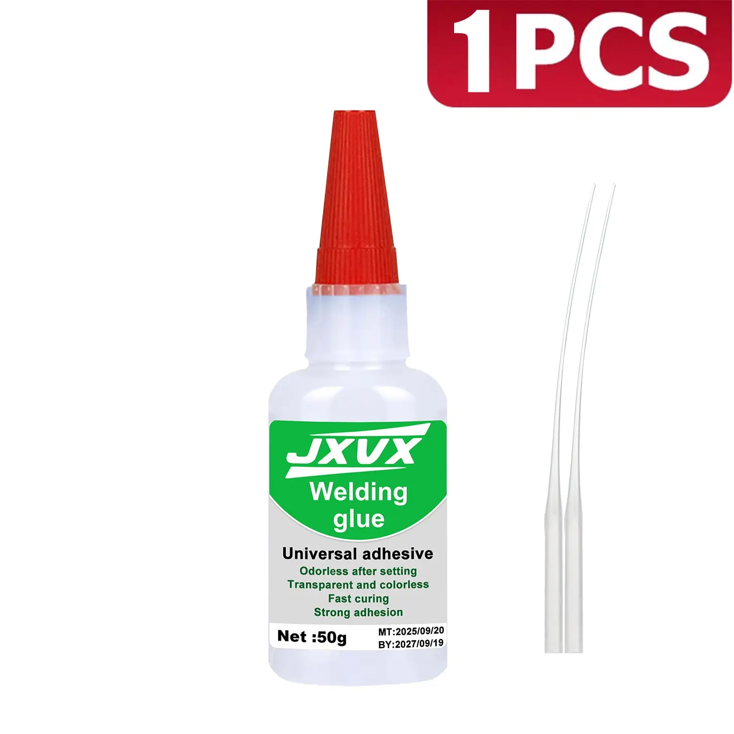 JXVX 50g Lassen Hoge Sterkte Vette Lijm - Universele Superlijm Machtige Instant Lijm voor Hars Keramiek Metaal Glas
