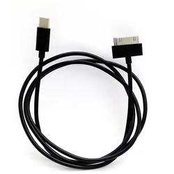 TYPE C  to 30-pin adapter cable for iPhone 3/4 iPad 1/2/3, TYPE C  to dock connector data cable, 1m