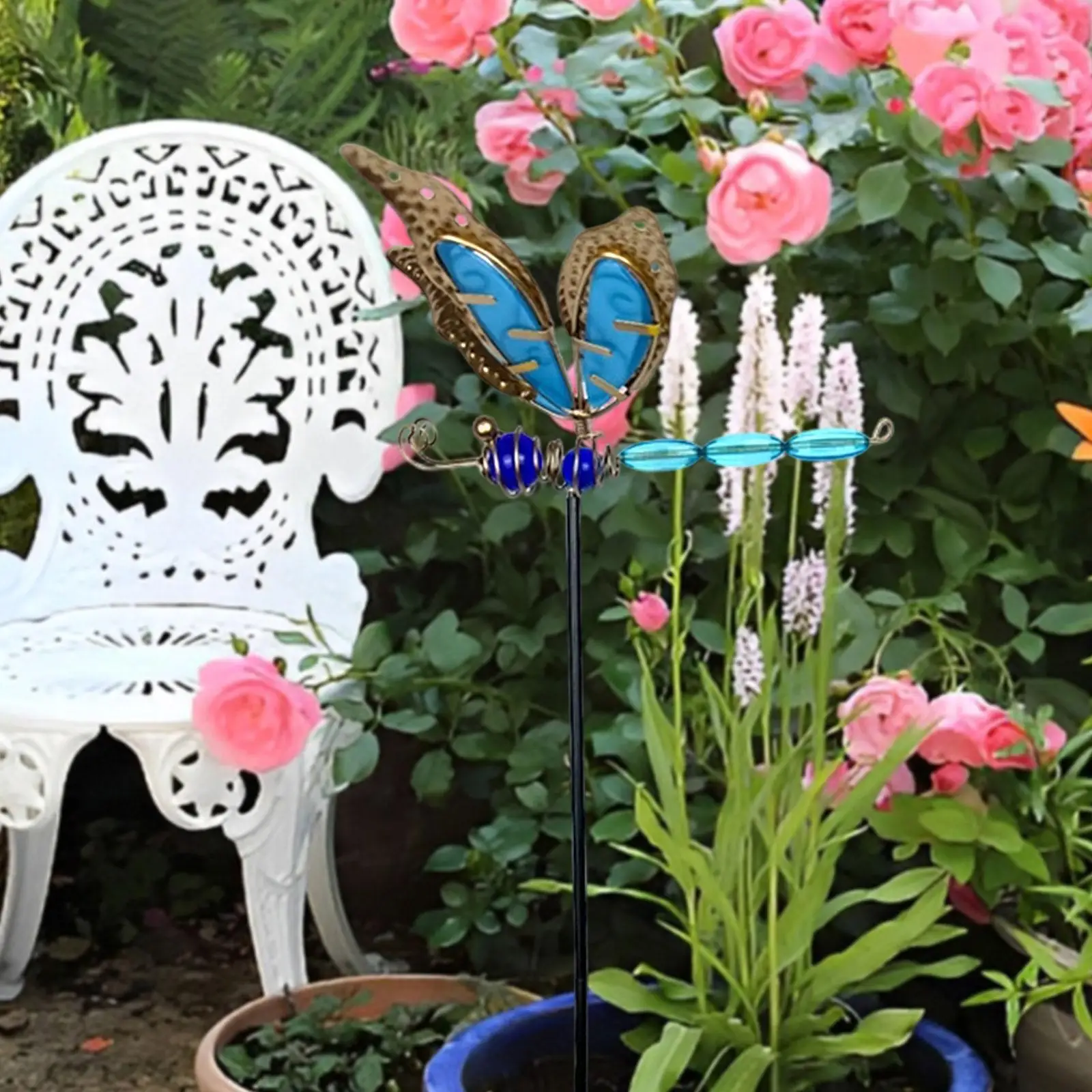 

Садовый кол со стрекозой, деревенский металлический двор, искусство для двора, вне фермерского дома