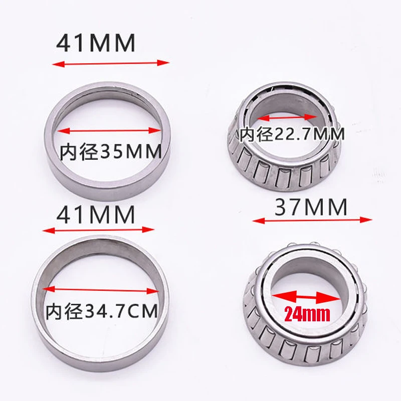 Motorcycle Neck Bearing Set for Honda Haojin Haojue Lifan Qjmotor Dayun Dayang CG125 CB125T JH70 LF125 Steering Stem Bearings