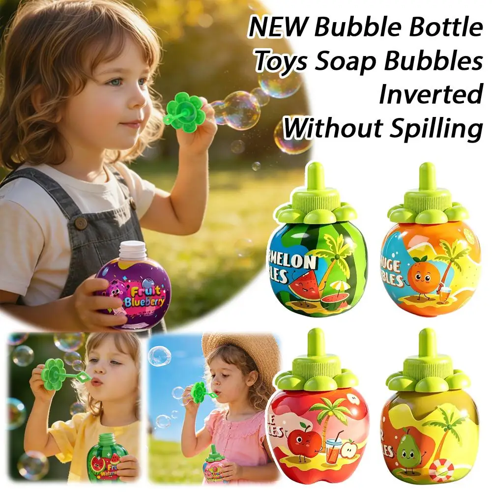 NEW Bubble Bottle Toys Soap Bubbles Inverted Without Spilling Machine Blower Maker Summer Outdoor Party Games Toys for Kids