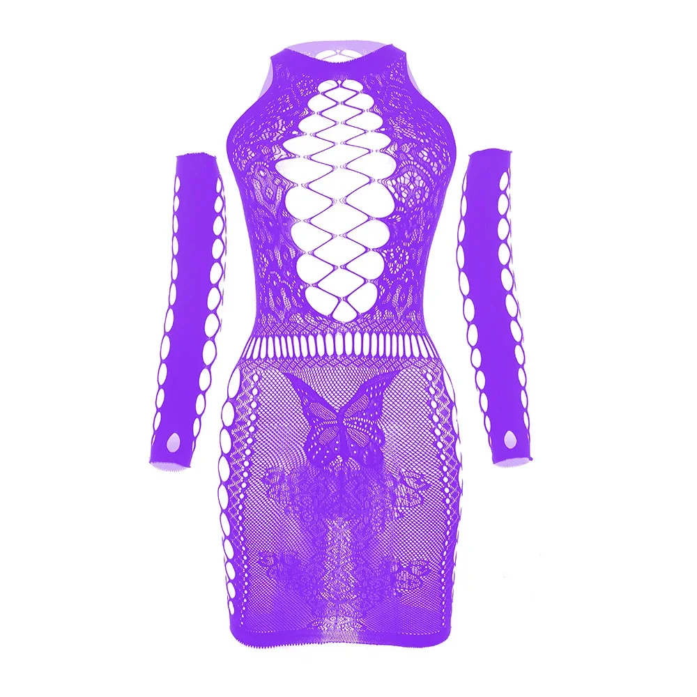 Femboy Clothing Sissy Bodysuit Men Gay Sissy Sexy Mesh See Through Lingerie Gloves Dress Fishnet Top And Pantyhose Funny Apparel