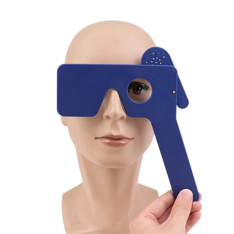 ~Blue Lorgnette Occluder Multi 14 Pinhole Hand Occluder Optometry Instrument Tool Sleeping Care