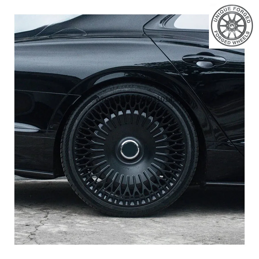 26Style Brushed Black Monoblock Multi Spoke Forged Rim 19-26 Inch 5×114.3 For BMW Audi