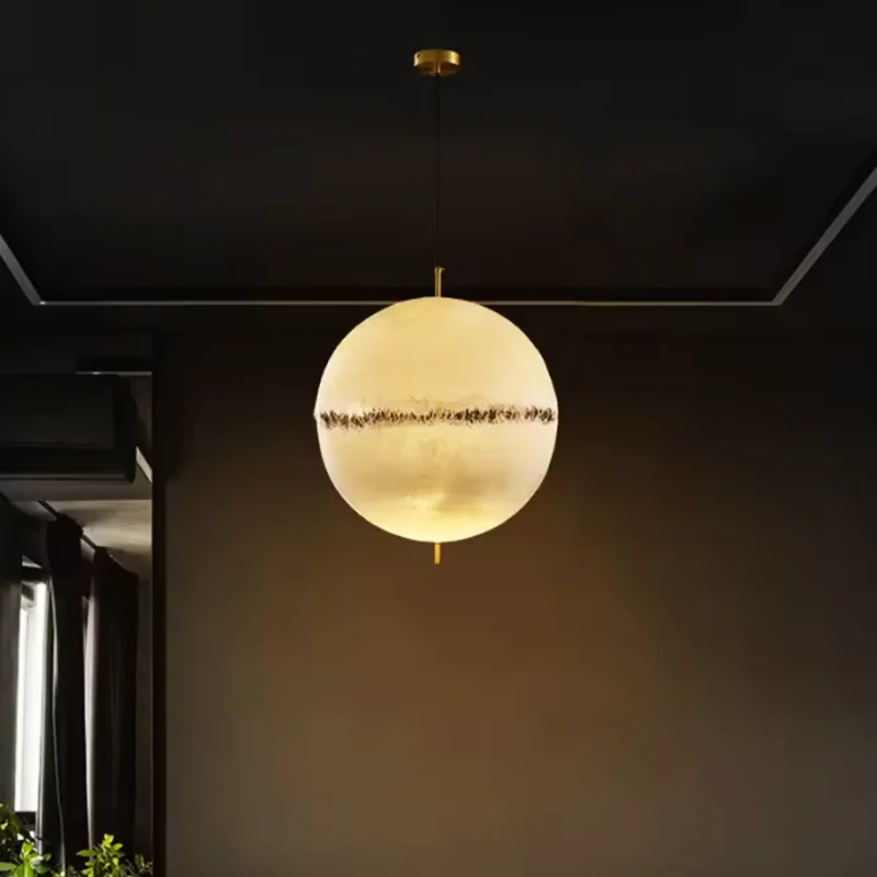 

Nordic modern minimalist circular living room dining room bar counter bedroom planetary chandelier