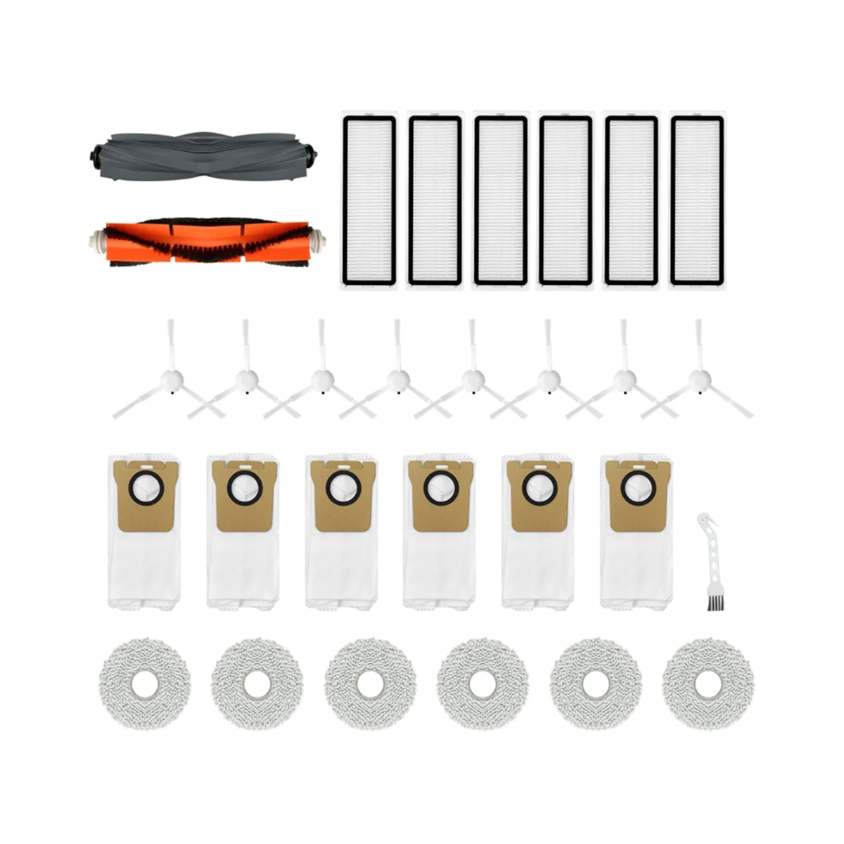 Main Side Brush Hepa Filter Mop Dust Bag for Bot L10S Ultra/ S10 / S10 Pro / B101CN / X10 Robot Vacuum Cleaner-HIM
