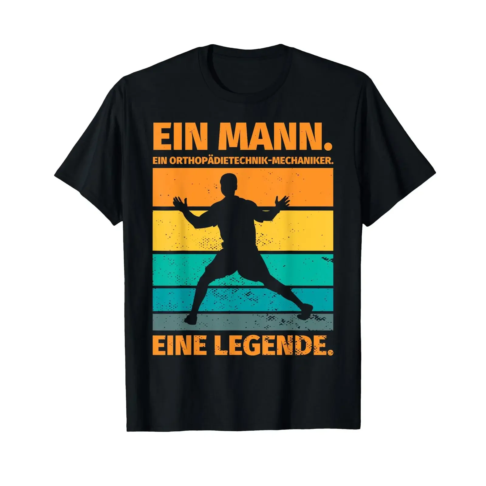 Herren-T-Shirt mit lustigem Aufdruck „Orthopädischer Mechaniker“, Vintage-Look, gewaschen, atmungsaktiv, Streetwear, Designerkleidung, weich