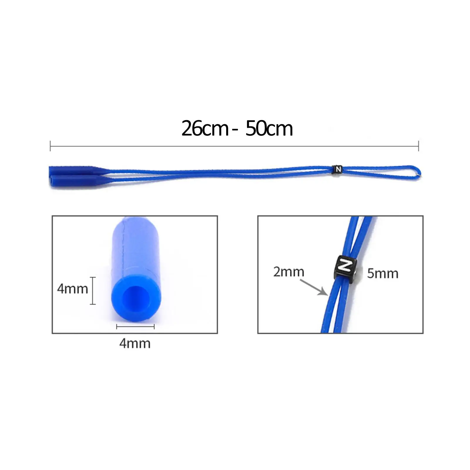 Eyeglasses Strap Silicone Eyeglass Cord Eye Glass Accessories Sunglasses Lanyard for Inside Gymnastics Soccer Dance Outdoor