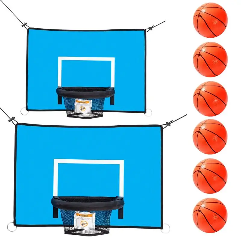 トランポリン バスケットボール ダンキング フープ ポンプ バスケットボール ボール付き フープ バスケットボール 組み立てが簡単 子供用トランポリン アタッチメント