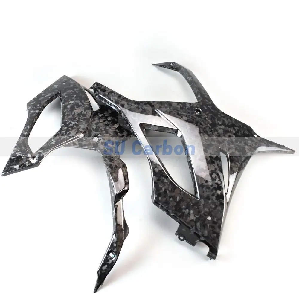 For BMW S1000RR 2019-2024 Motorcycle Accessories Forging pattern Real Carbon Fiber in Bottom Side Panels Fairing