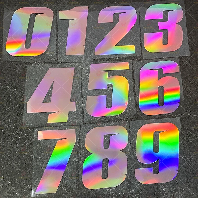 

1 шт. лазерная розовая наклейка с номером мотоцикла, водостойкая для мотоцикла, обтекатель, шлем, топливный бак, окно автомобиля, универсальные виниловые наклейки