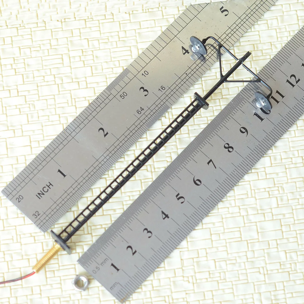 LED Yard Lights LED Lights HO Scale Hobbies Lamps Metal Body Models Practical Railroads 4x Resistors 4x Lights