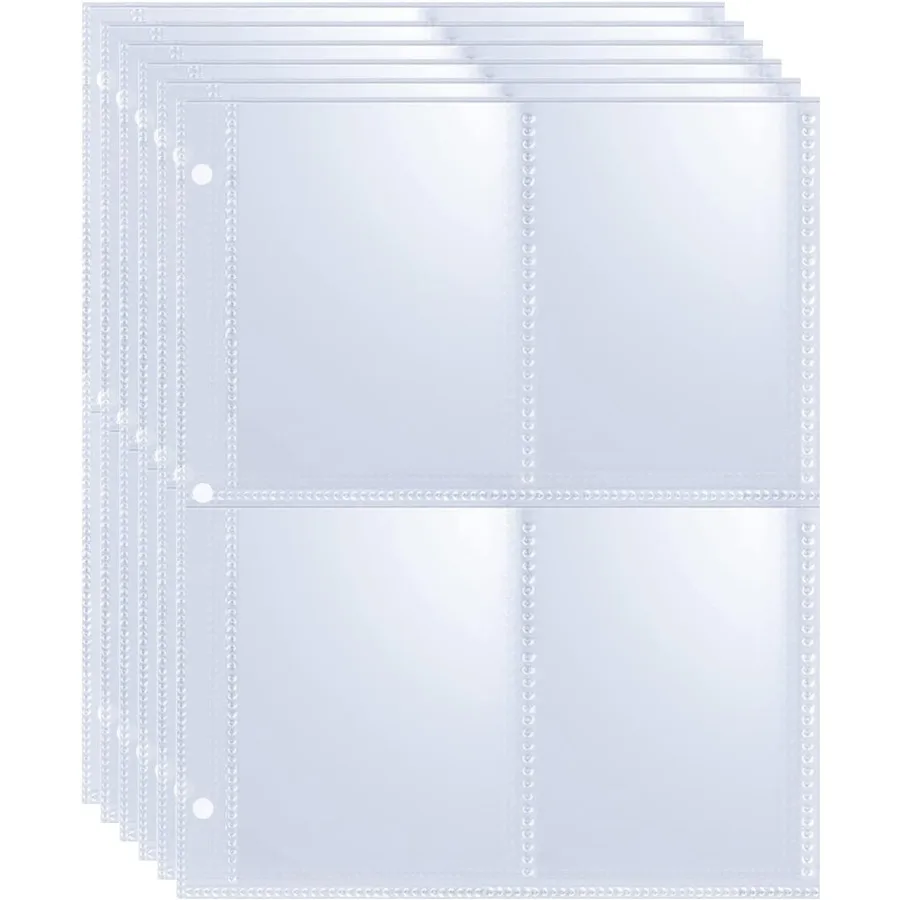 

50 упаковок, 400 карманов, 2,5x3,5 рукавов для торговых карточек, папка формата А5, 4 карманных рукава для карточек, двусторонние, 4 кармана, 6,1x7,6, защита для страниц Ult