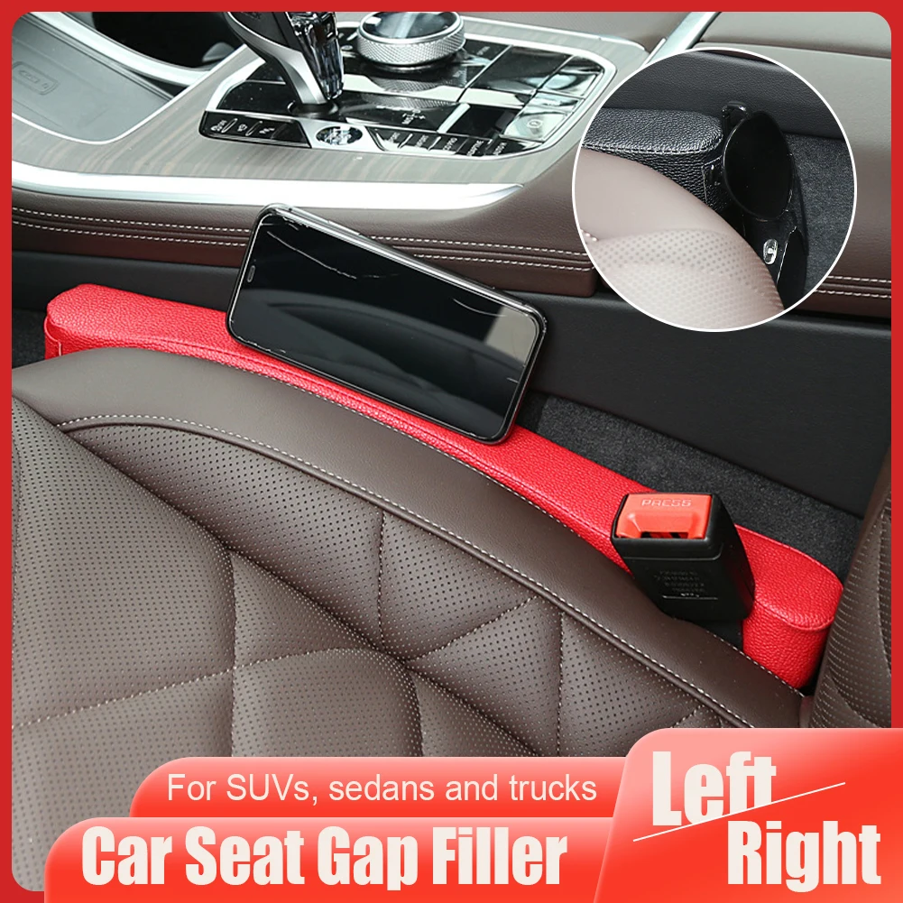 

2PCS Universal Car Seat Gap Filler Leather Gap Filler Plug Memory Foam Stuffing Center Console Seam Plug For Car SUV Truck