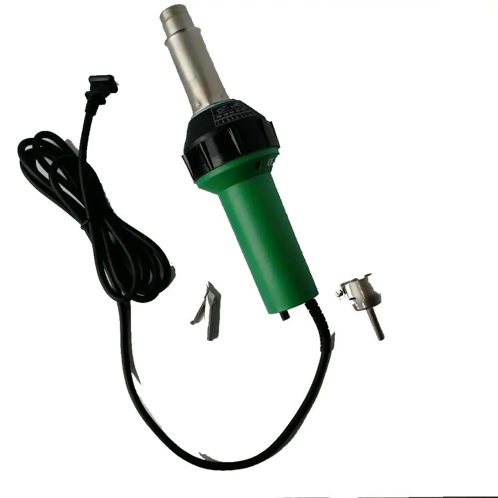 120V Or 230V Hot Air Welding Tools Of 1600W Heat Gun With 40mm  Seam Roller And Plastic Welder Nozzle