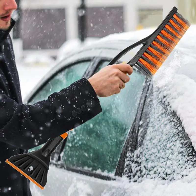 Snow Brush And Ice Scraper Ice Scraper Snow Brush Detachable Snow Removal Tool Tough Window Snow Scraper Car Snow Removal Tools