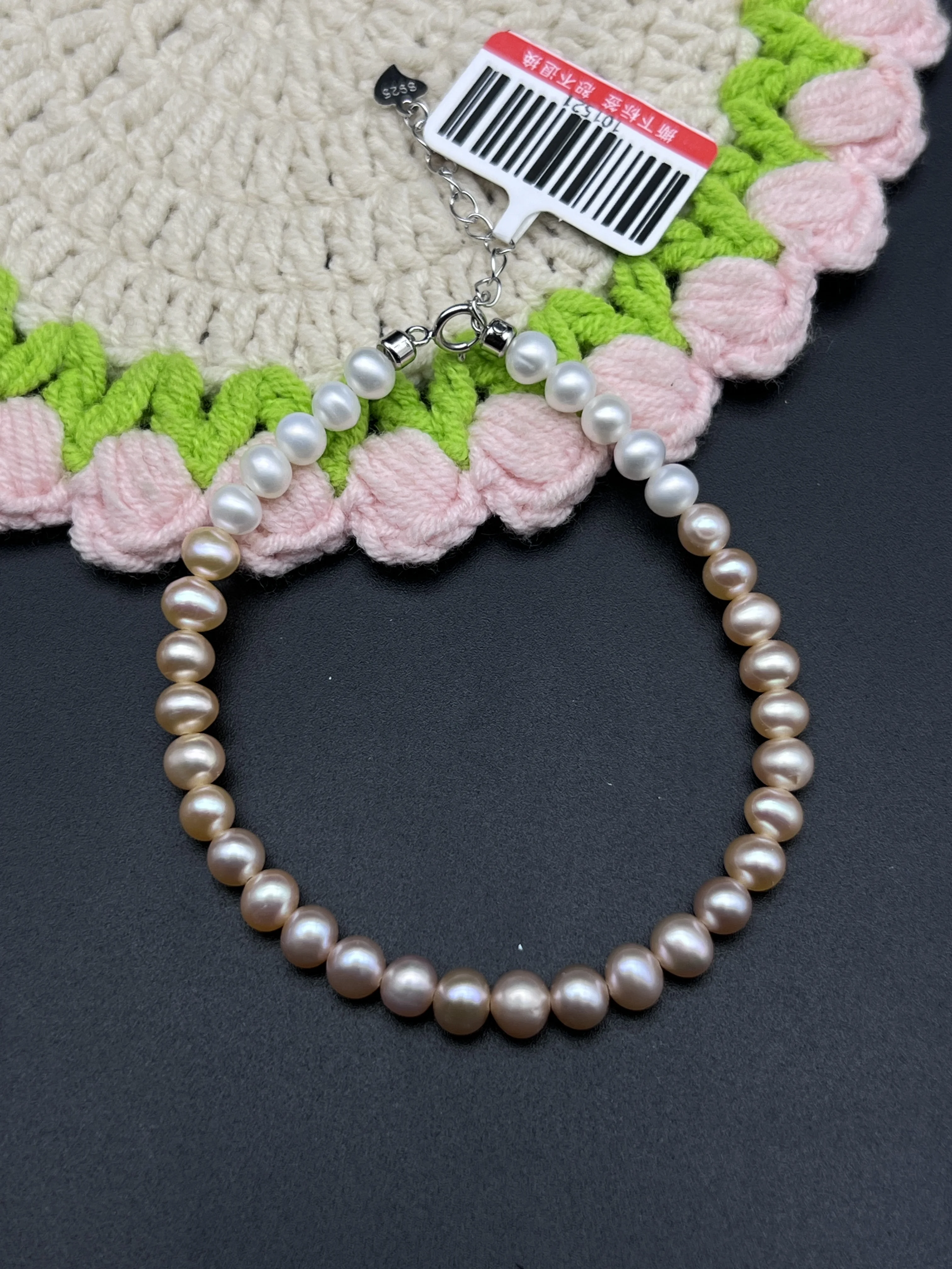 

Feminine Cream to Champagne Pearl Bracelet for Women