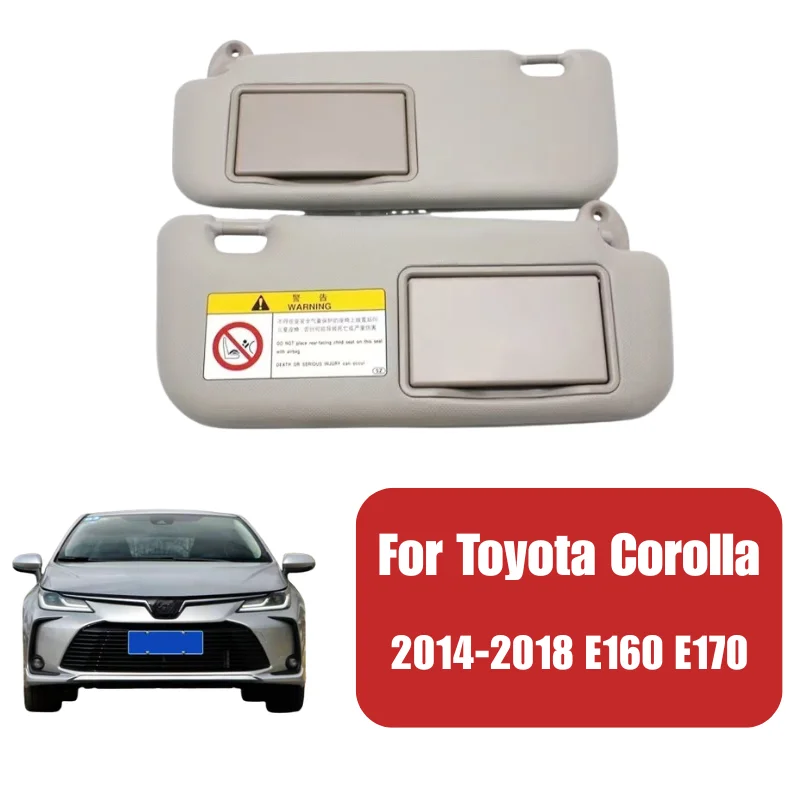 Автомобильный козырек левый/правый для Toyota Corolla 2014 2015 2016 2017 2018 E160 E170 OEM 74320-02B20-B0 74310-02K90-A0 с зеркалом для макияжа