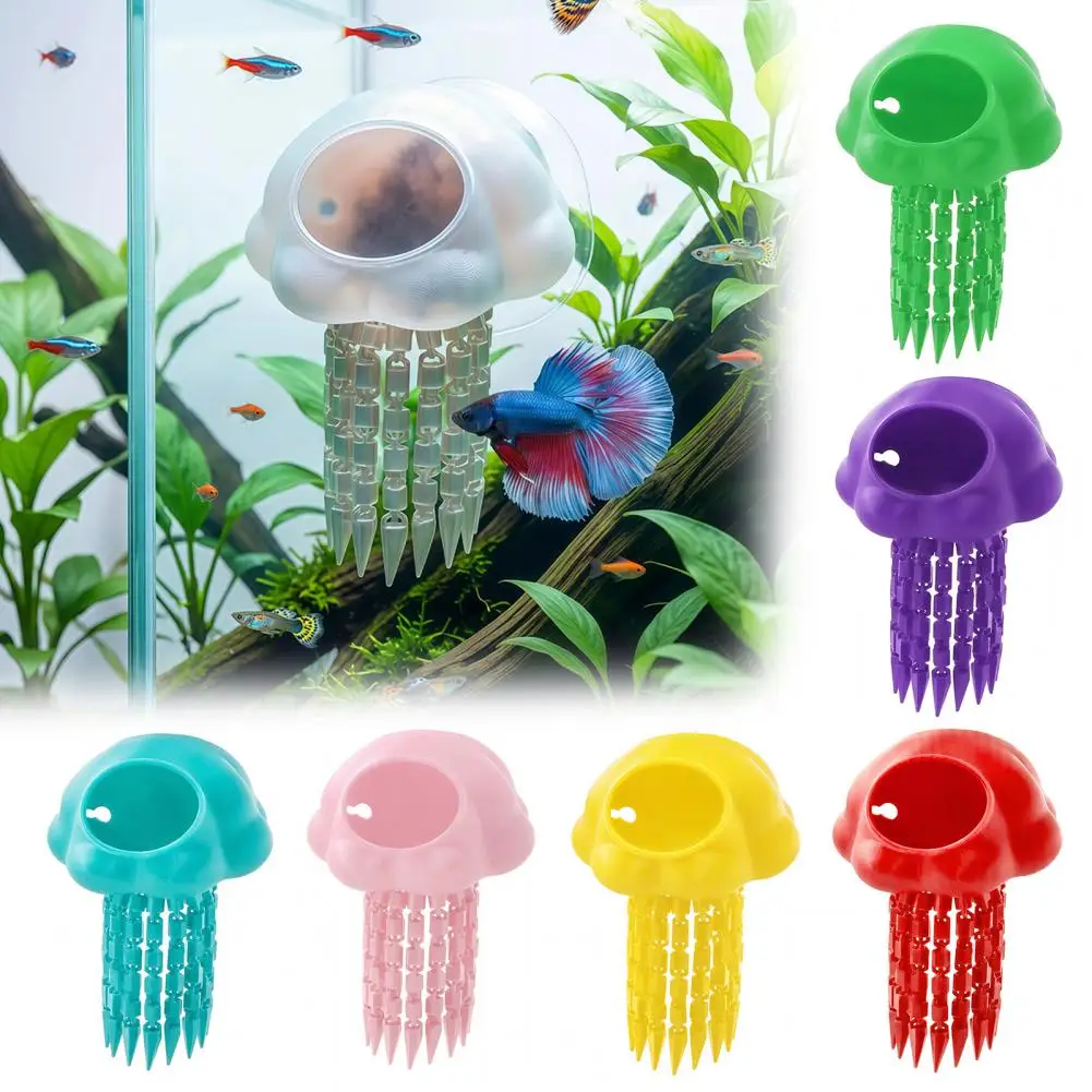 Fish Tank Cave Hideout Aquarium Decoration for Betta Fish Aquarium Floating Jellyfish Hideout 3d Printed Fish Tank Shelter Cave