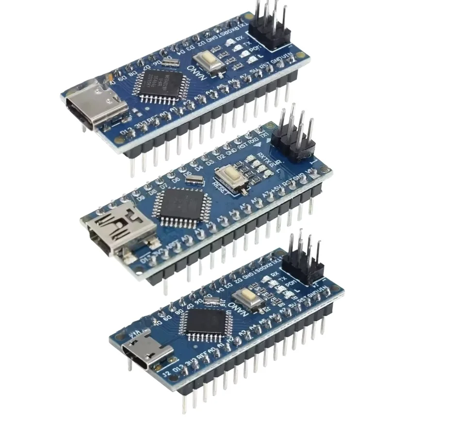 Controlador Nano 3.0 compatible con Arduino Mini/Tipo C/Micro USB - ATMEGA328P 16Mhz, controlador y cargador de arranque CH340