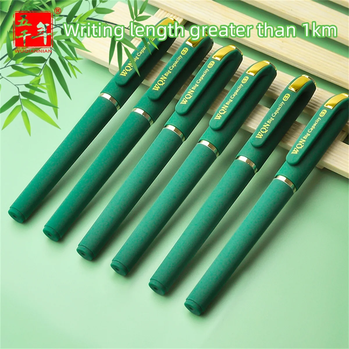 Cheap stuff Aesthetics stationery green gel ink ballpoint elegant pens sets 0.7mm cute kawaii things Office accessories items