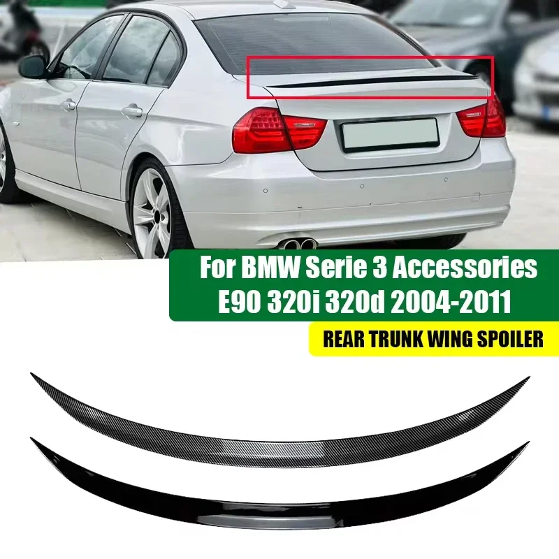 For BMW Accessories E90 4Door Sedan Rear Spoiler 3 Series 320i 320d 328i 335i 2006-2011 Trunk Wing