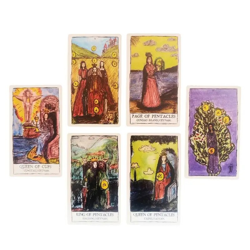 Karty tarota Quen Forget Tarot De Gap Psychologiczna talia wyroczni Gra planszowa 78 2 karty pamiątkowe Pełny angielski