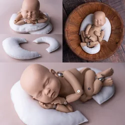 Baby Photography Props Pillows Posing Mat Baby Bed Basket Cushion Mattress C-shaped Pillow Baby Photography Accessories