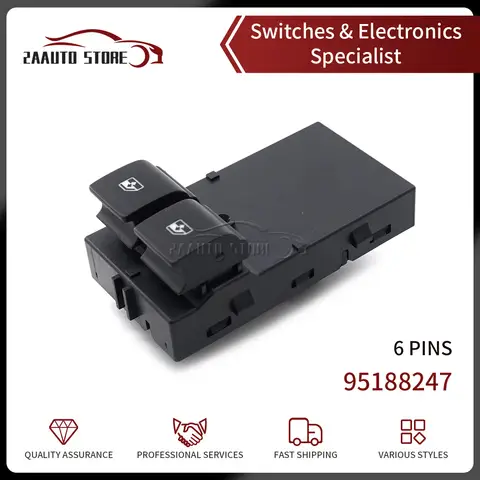 Pulsante interruttore alzacristallo elettrico per auto 95188247   Per motori generali Chevrolet Aveo Prisma Onix Spin Cobalt 2011-2013 95460075