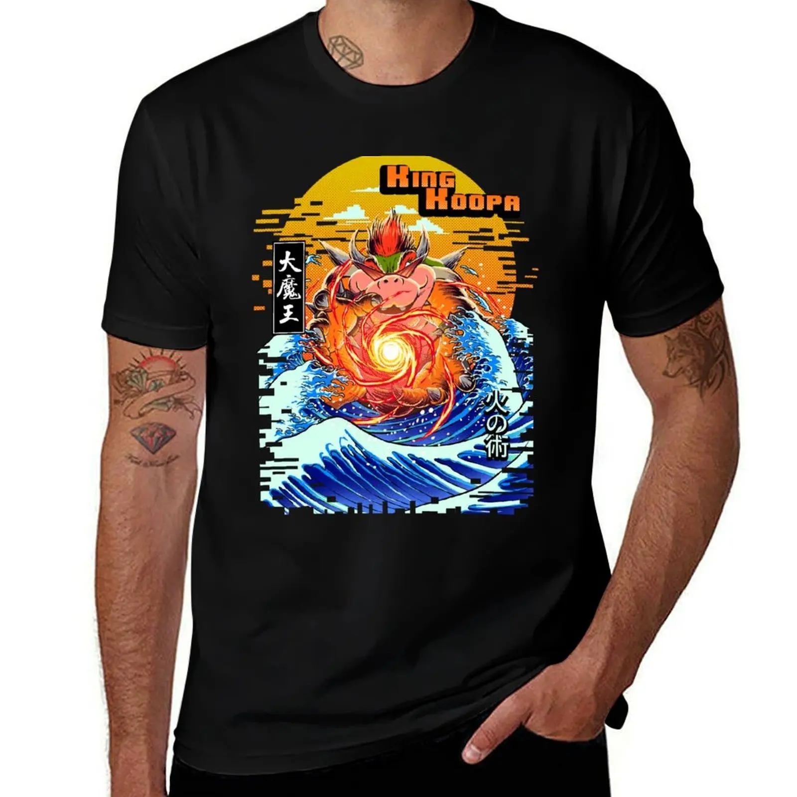 

the fire breath king koopa T-Shirt t shirts with prints t shirts cotton 100% t shirt man designer T-Shirt