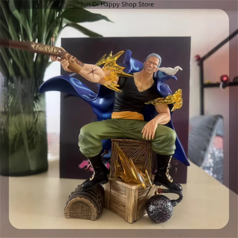 

20cm One Piece Assistant Benn Beckman Sitting Position Anime Figure Model Gk Statue Collection Desktop Decoration Ornament Toys