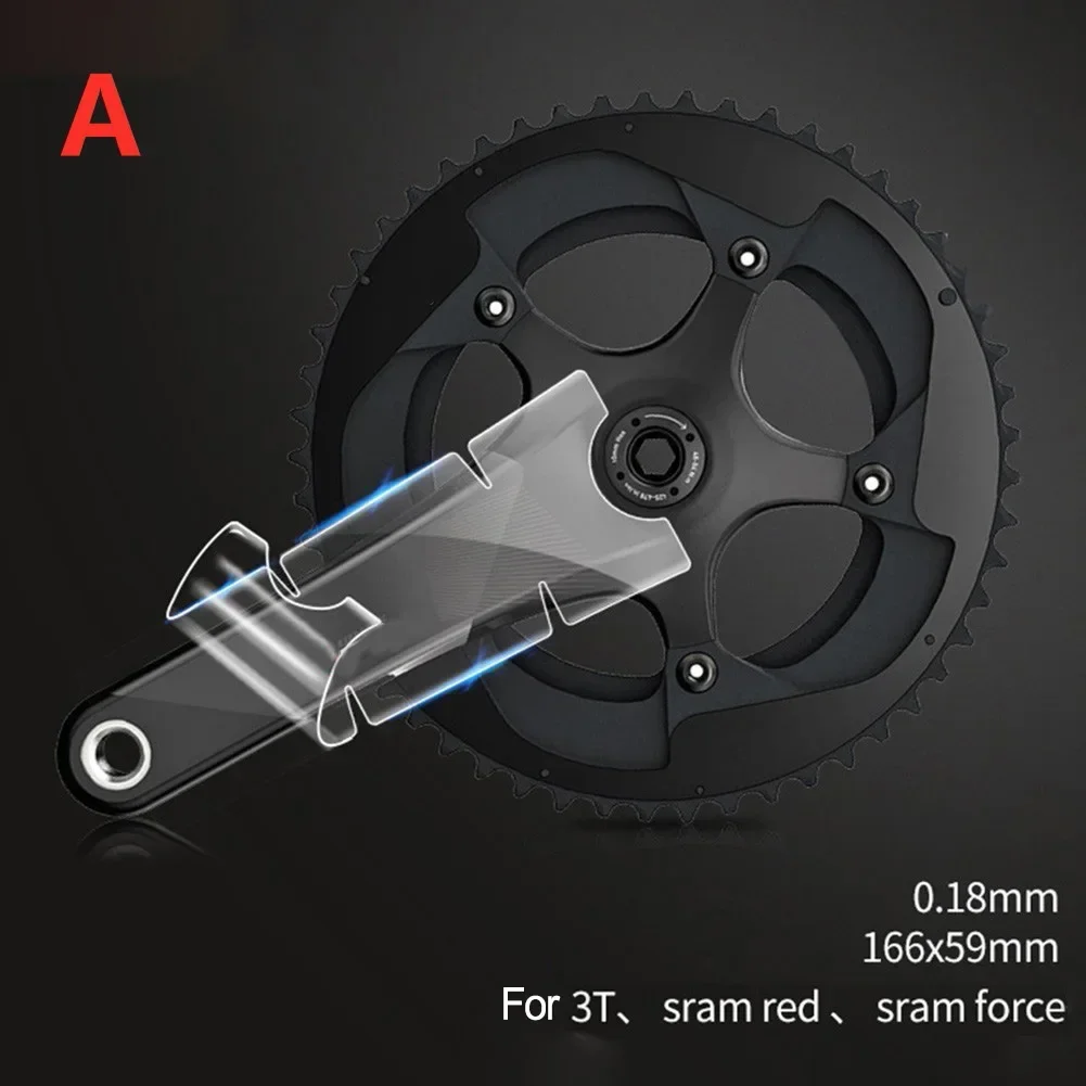 Anticollision Bicycle Crank Sticker TPH For SRAMSHIMAN0 High Quality Applicable 3T/ForSRAM Red (76 Characters)