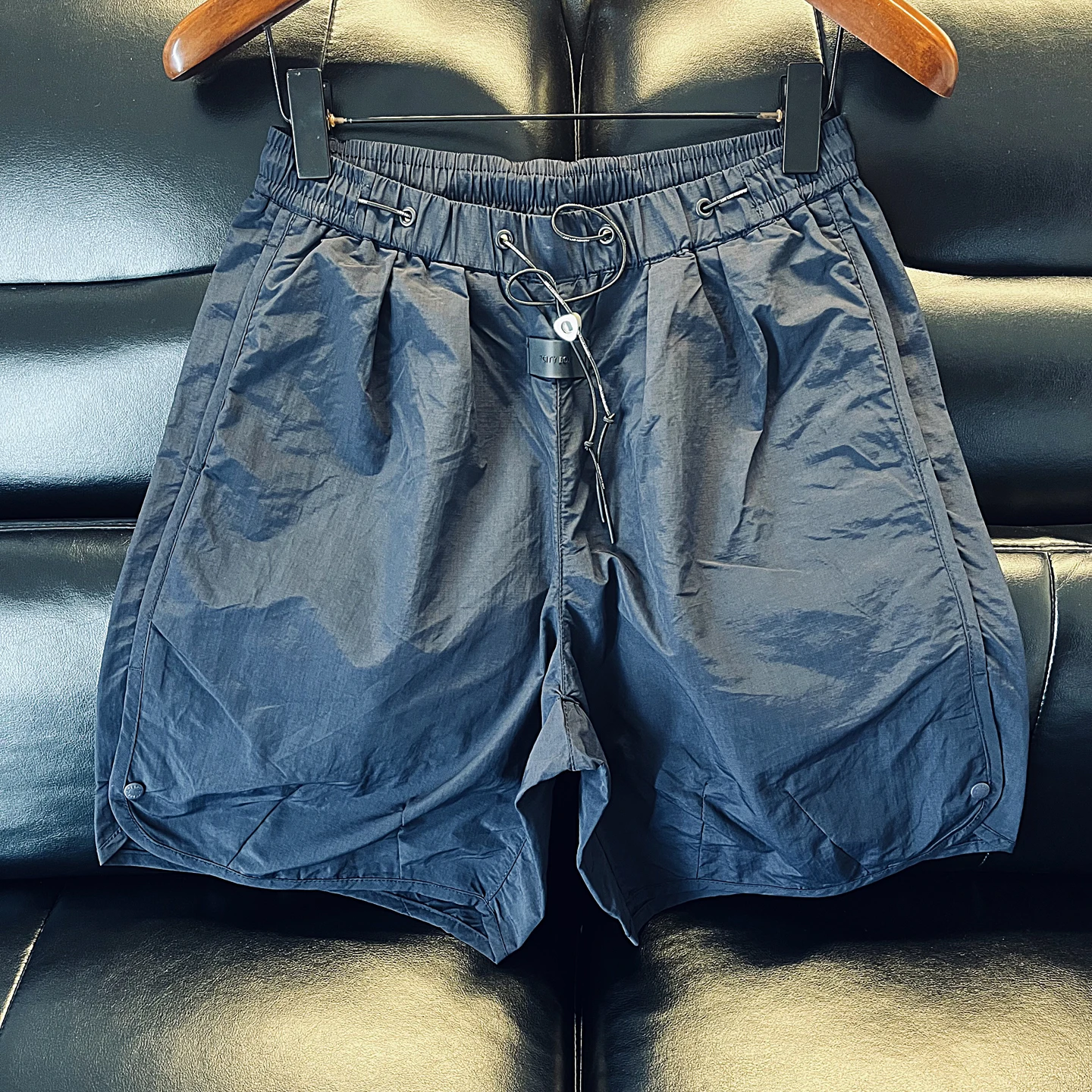 

Свободные повседневные светло-голубые ort orts, мужские летние тонкие спортивные брюки длиной до пяти четвертей, спортивные брюки средней длины