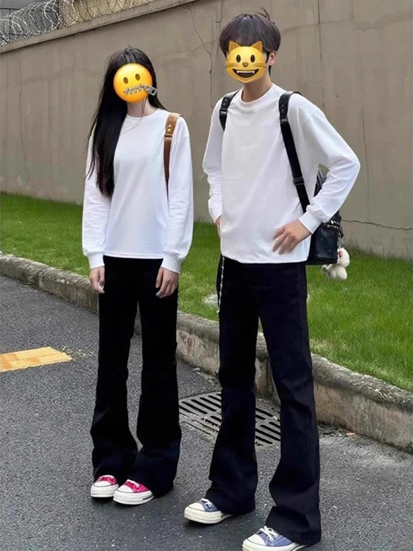 

Мужские зимние джинсы Bla Fce с подкладкой, расклешенные, в американском стиле, приталенные, прямые, с эффектом потертости, модные брюки для пар