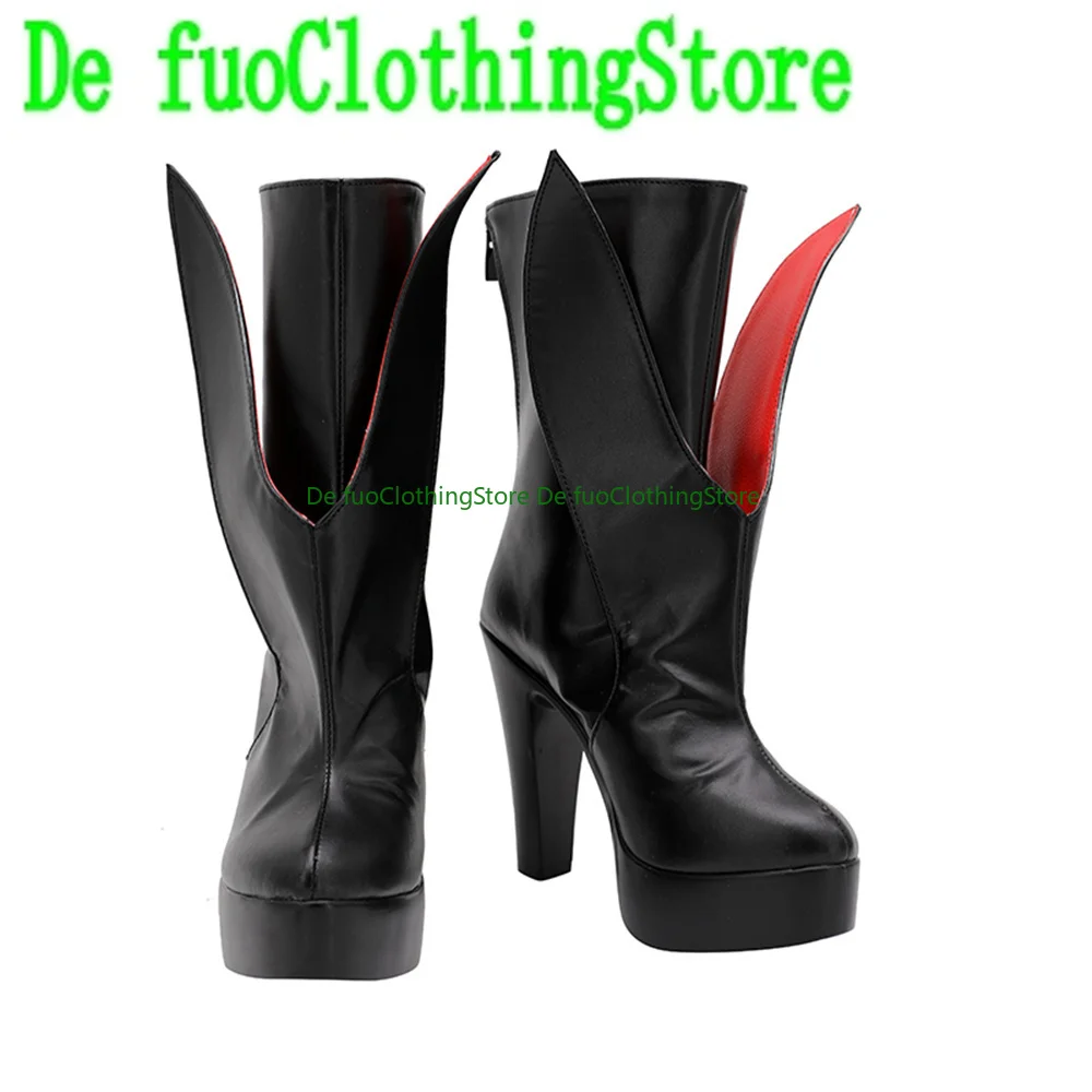 DefuoClothing Store Arknights Gladiia Cosplay Shoes Boots Game Anime Game Role-playing Halloween Party Props Shoes Boots