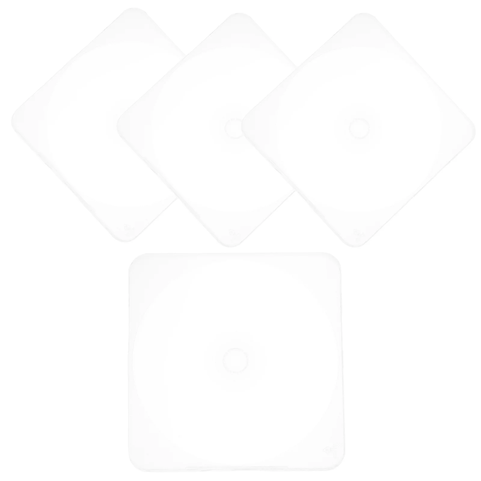 

4 Pcs CD Box DVD Cases Clear Plastic Storage Holders Compact Lightweight Design Protect Scratch Collision Travel Use