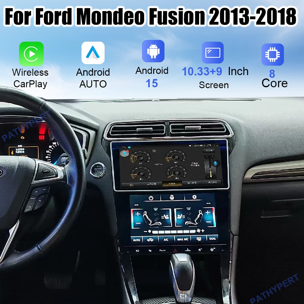 Android 15 For Ford Mondeo Fusion 2013-2018 Car Radio Multimedia Player Carplay 10.33
